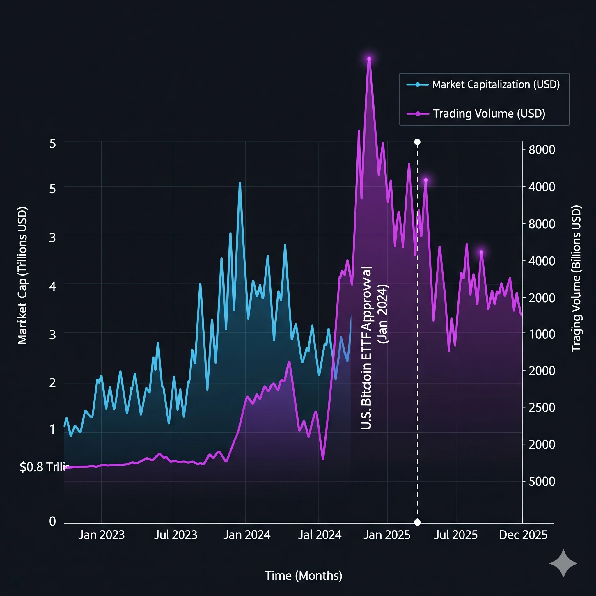 Graph showing global liquidity trends 2024-25.